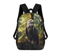 sinyumoney Eagle Forest Mochilas Impresas En 3D Para Niños, Mochila Escolar, Mochila Informal Para Exteriores, Mochila Informal De Moda Para Niños, Lindas Bolsas De Viaje 17inch