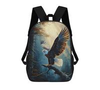 sinyumoney Eagle Forest Painting 17inch Mochila Escolar Impresa En 3D Para Niños, Mochila Escolar Informal De Moda, Mochilas De Viaje Para Niños Y Estudiantes.