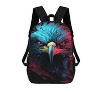 sinyumoney Eagle Head Art Print-1 Mochila Escolar Infantil De 17 Pulgadas, Impresa En 3D, Estilo Casual, Para Niños, Ideal Para Viajes, Como Mochila Escolar O Para Llevar Libros.