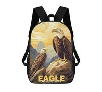sinyumoney Eagle Illustration Mochilas Para Niños Mochila Escolar Mochila Escolar Impresa En 3D Para Niños Estudiantes De Primaria Y Secundaria 17inch