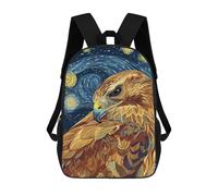 sinyumoney Eagle in Starry Night Style Mochila Escolar Para Niños, Mochila Escolar De Gran Capacidad Para Niños, Mochila Escolar 3D, Regalos Para Niños 17inch