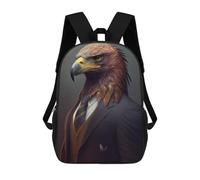 sinyumoney Eagle in Suit Mochila Infantil, Mochila Escolar Infantil, Mochilas Escolares Impresas En 3D Para Niños Y Estudiantes Adolescentes 17inch
