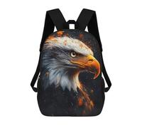 sinyumoney Eagle Portrait with Orange Splatter Mochila De Negocios Resistente Para Portátil Para Niñas, Niños Y Adolescentes 17inch