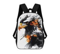 sinyumoney Eagle Portrait with Watercolor Effect Mochila Escolar Para Niñas Mochila Impermeable Mochila Informal De Día Mochila Ligera Para Niño Y Niña Mochila Escolar 17inch