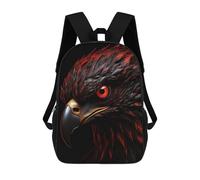 sinyumoney Eagle Red And Black Animal Mochila Infantil Para Niñas, Mochila Escolar 3D, Mochila Para Niños Pequeños, Mochila Informal De Día, Mochila Escolar De Moda 17inch