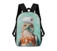 sinyumoney Eagle with Toilet Paper Mochila Escolar Infantil Impresa En 3D Para Niños, Mochilas De Viaje, Bolsas Para Libros, Mochila Escolar Infantil 17inch