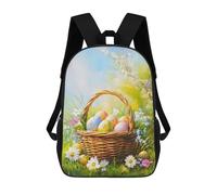 sinyumoney Easter Basket Spring Painting Mochilas Para Niños Y Estudiantes, Mochilas Escolares Impresas En 3D, Mochilas Para Estudiantes De Primaria Y Secundaria, Mochilas Para Niños Y Niñas 17inch