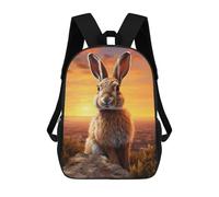 sinyumoney Easter Bunny At Sunrise Mochila Escolar Resistente Al Agua, Mochila De Viaje, Bolsa Para Computadora Para La Escuela/trabajo/viajes 17inch