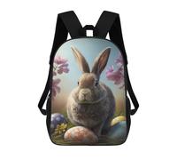 sinyumoney Easter Bunny II Mochilas Impresas En 3D Para Niños, Mochila Escolar, Mochila Informal Para Exteriores, Mochila Informal De Moda Para Niños, Lindas Bolsas De Viaje 17inch