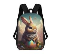 sinyumoney Easter Bunny IX Mochilas Para Niños Mochila Escolar Mochila Escolar Impresa En 3D Para Niños Estudiantes De Primaria Y Secundaria 17inch