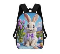 sinyumoney Easter Bunny with Eggs-3 Mochilas Impresas En 3D Para Niños 17inch Mochilas De Moda Informales Para El Día A Día, Bolsas De Viaje, Mochilas Informales Para Exteriores Para Niños Y Niñas