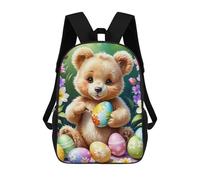 sinyumoney Easter Egg Painting Bear Mochila Escolar Infantil De 17 Pulgadas Con Estampado 3D De Películas De Anime Para Niños, Mochila De Viaje, Mochila Escolar Infantil