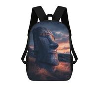 sinyumoney Easter Island Statue Sunset-1 Mochilas Escolares Para Ordenador, Ideales Para El Colegio/trabajo/viajes, Acampadas, Aventuras Al Aire Libre Y Viajes Diarios 17inch