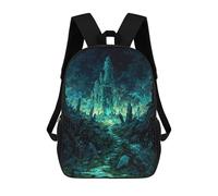 sinyumoney Echoes of Eden Mochila Escolar Resistente Al Agua Para Computadora, Ideal Para Campus, Actividades Al Aire Libre, Viajes Y Deportes 17inch