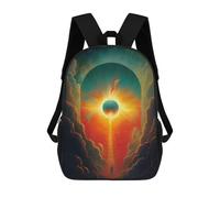 sinyumoney Eclipse Stairway to Heaven Mochila Escolar Impresa En 3D Mochilas Informales Para Niños Mochila Escolar Impresa En 3D Para Niños De Primaria Y Secundaria 17inch