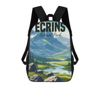 sinyumoney Ecrins National Park Mochila Escolar Infantil Impresa En 3D Para Niños, Mochilas De Viaje, Bolsas Para Libros, Mochila Escolar Infantil 17inch