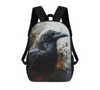 sinyumoney Edgar Allen Poe The Raven Mochila Infantil Con Impresión 3D, Mochila Escolar Para Niños, Mochila Informal Divertida Para Niños Y Adolescentes 17inch