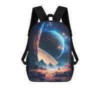 sinyumoney Edge Of Planetary Mochila Escolar Infantil Impresa En 3D Mochila De Viaje De Alta Capacidad Bolsas Para Libros Mochila Infantil 17inch