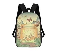 sinyumoney Edo Japanese Asian Kitten Mochila Con Bolsillo Mochilas Impresas En 3D, Mochilas De Viaje, Mochilas Para Libros, Mochila Escolar Para Niños 17inch