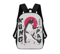 sinyumoney Edo Kungo Fu Black Cat Mochila Escolar Infantil Impresa En 3D Para Niños, Mochilas De Viaje De Alta Capacidad, Bolsas Para Libros, Mochila Escolar Infantil 17inch