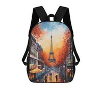 sinyumoney Egypt Sunset Mochila escolar impermeable para ordenador para niñas niños adolescentes, París, 17"