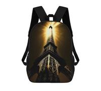 sinyumoney Eiffel Tower Mochila Infantil, Mochila Escolar Para Niños Y Adolescentes, Mochila De Viaje, Mochila Escolar, Mochila Para Libros 17inch