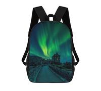 sinyumoney Eilean Donan Castle Aurora Mochila Escolar Mochilas Escolares Para Niñas Y Niños Mochila Con Bolsillo Mochila Escolar De Moda Mochila Infantil 17inch