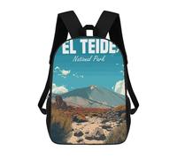 sinyumoney El Teide National Park Mochilas Infantiles Impresas En 3D, Mochilas De Moda Informales, Mochilas De Viaje Bonitas, Mochilas Informales Para Exteriores Para Niños Y Niñas 17inch