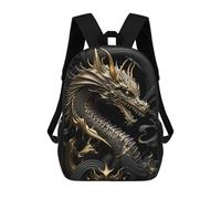 sinyumoney Elder Lord Dragon Imperial Mochila Escolar Grande Para Niños Para El Campus, Actividades Al Aire Libre, Viajes Y Deportes 17inch