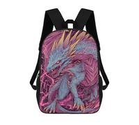 sinyumoney Electric Dragon Art Print Mochila Escolar Infantil Impresa En 3D 17inch Mochilas De Moda Para Niños De Primaria Y Secundaria