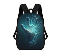 sinyumoney Electric Energy Hand Art Mochila Escolar Impresa En 3D 17inch Mochila Escolar Infantil Mochilas De Viaje Mochila Informal De Moda Para Niños Y Estudiantes