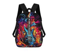 sinyumoney Electric Guitar Mochila Escolar Para Niñas Mochila Impermeable Mochila Informal De Día Mochila Ligera Para Niño Y Niña Mochila Escolar 17inch