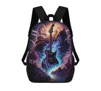 sinyumoney Electric Guitar with Wings Mochila Escolar Infantil Impresa En 3D 17inch Mochilas De Moda Para Niños De Primaria Y Secundaria