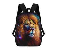 sinyumoney Electric Lion Portrait -2 Mochila Escolar Mochilas Escolares Para Niñas Y Niños Mochila Con Bolsillo Mochila Escolar De Moda Para Niños 17inch