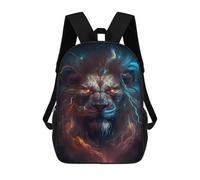 sinyumoney Electric Lion Portrait -3 Mochila Infantil, Mochila Escolar Impresa En 3D, Mochila Para Niños Y Niñas, Mochila Escolar Ajustable Para La Escuela Primaria 17inch