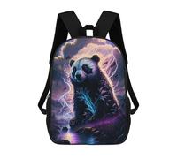 sinyumoney Electric Panda Storm Mochila Escolar Secundaria Informal Para Viajes, Mochilas Para La Escuela Secundaria, Para Acampar, Aventuras Al Aire Libre Y Viajes Diarios 17inch