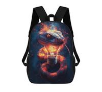 sinyumoney Electric Snake Light Bulb Art 17inch Mochilas Escolares Impresas En 3D, Mochilas Escolares De Moda Para Niños De Primaria Y Secundaria