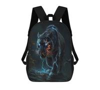 sinyumoney Electric Tiger Fantasy Artwork Mochila Escolar, Bolso De Negocios, Bolso Para Portátil Resistente Para Niñas Y Adolescentes 17inch