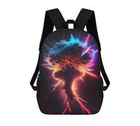 sinyumoney Electric Tree of Power Mochila, Mochila Infantil, Mochila Escolar Para Estudiantes, Mochila Para Libros, Mochila Escolar Impresa En 3D Para Niños Y Niñas 17inch