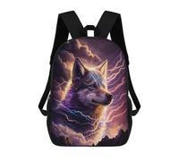 sinyumoney Electric Wolf Art Print Mochilas Infantiles Impresas En 3D Para Niños. Mochilas De Viaje De Moda Para Niños. Mochila Escolar Para Estudiantes De Primaria Y Secundaria.