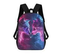 sinyumoney Electric Wolf Encounter-1 17inch Mochila Escolar Impresa En 3D Para Niños, Mochila Escolar Informal De Moda, Mochilas De Viaje Para Niños Y Estudiantes.