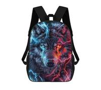 sinyumoney Electric Wolf Eyes Art Print Mochila Escolar Ligera Mochila Escolar De Día Mochila Para Libros Para La Universidad Para Acampar Aventuras Al Aire Libre Y Viajes Diarios 17inch