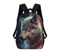 sinyumoney Electric Wolf Portrait -1 Mochilas Infantiles Impresas En 3D Para Niños, Mochilas Escolares De Moda, Mochilas De Viaje, Mochilas Escolares Para Niños De Primaria 17inch