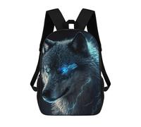 sinyumoney Electric Wolf Portrait -3 Mochila Infantil De Moda Divertida Mochila Escolar Para Niños Y Adolescentes Con Impresión 3D Para Niños 17inch