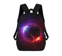 sinyumoney Electrified Purple Planet Mochila Escolar Para Niños, Mochila Escolar De Gran Capacidad Para Niños, Mochila Escolar 3D, Regalos Para Niños 17inch