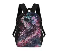 sinyumoney Elegance of Geisha Mochila Escolar, Mochila De Negocios Para Portátil, Mochila Unisex Informal Para Niños/niñas/adolescentes 17inch