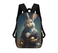 sinyumoney Elegant Bunny with Golden Eggs Mochila Escolar Infantil Impresa En 3D Para Niños, Mochilas De Viaje, Bolsas Para Libros, Mochila Escolar Infantil 17inch