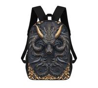 sinyumoney Elegant Golden Dragon Art Mochilas Escolares De Moda Para Papelería, Impermeables, Informales, Para Hombres, Mujeres Y Adolescentes 17inch