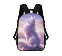 sinyumoney Elegant White Cat Mochila Escolar Infantil Impresa En 3D 17inch Mochilas Escolares Para Niños, Estilo Casual Y Moderno, Mochilas De Viaje De Alta Capacidad