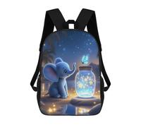 sinyumoney Elephant And Star Jar Mochila Escolar Infantil Impresa En 3D Para Niños, Mochilas De Viaje, Bolsas Para Libros, Mochila Escolar Infantil 17inch